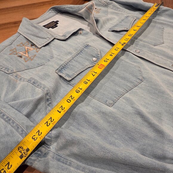 Pendleton Denim Shirt with Embroidered Detail, Men’s XL - Picture 3 of 7